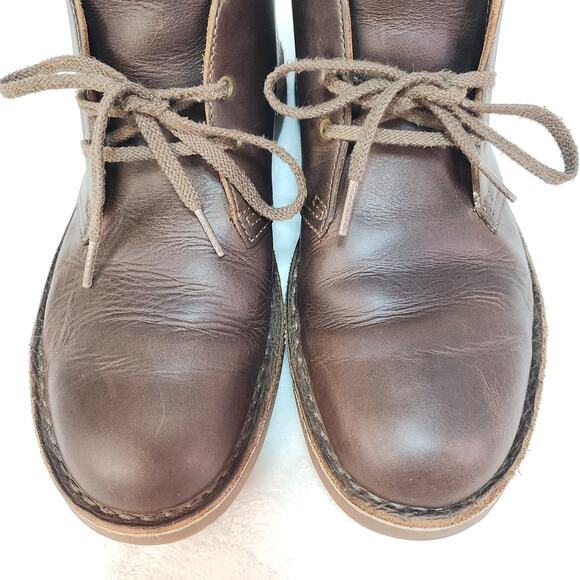 Clarks Men’s Desert Chukka Boots 8.5 Brown Leather Weathered Retro Heritage main image 11